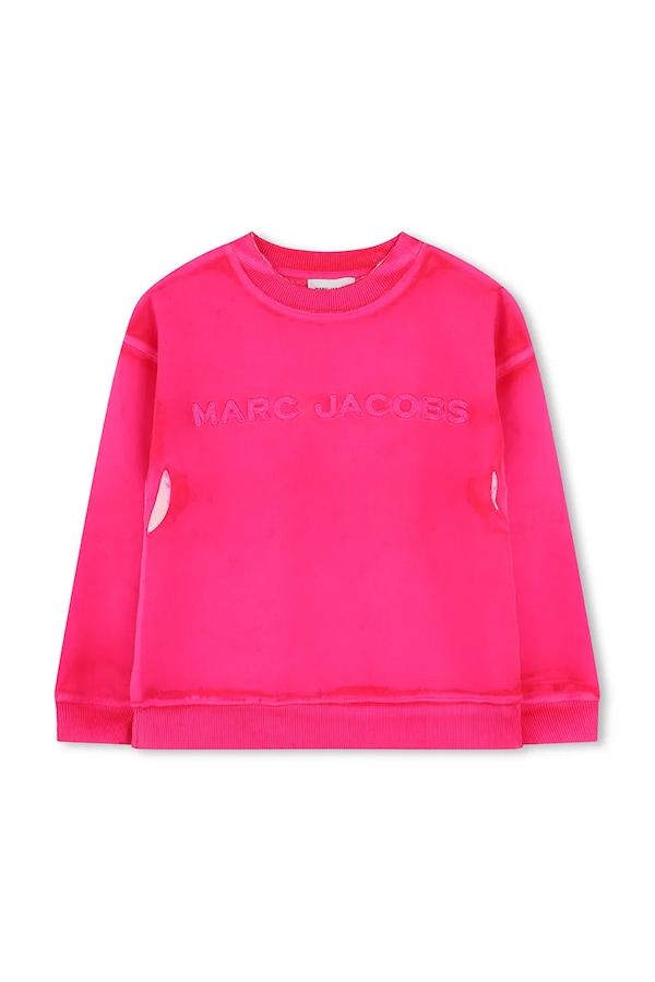 Дитяча бавовняна кофта MARC JACOBS колір рожевий