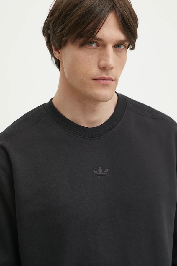 Бавовняна кофта adidas Originals Essential колір чорний фото 4