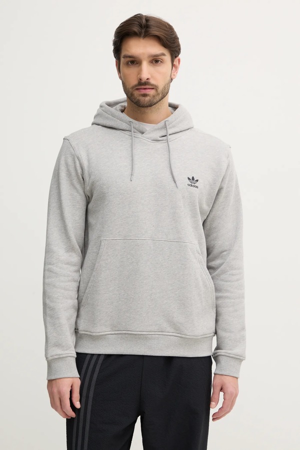 Бавовняна кофта adidas Originals Essential колір сірий