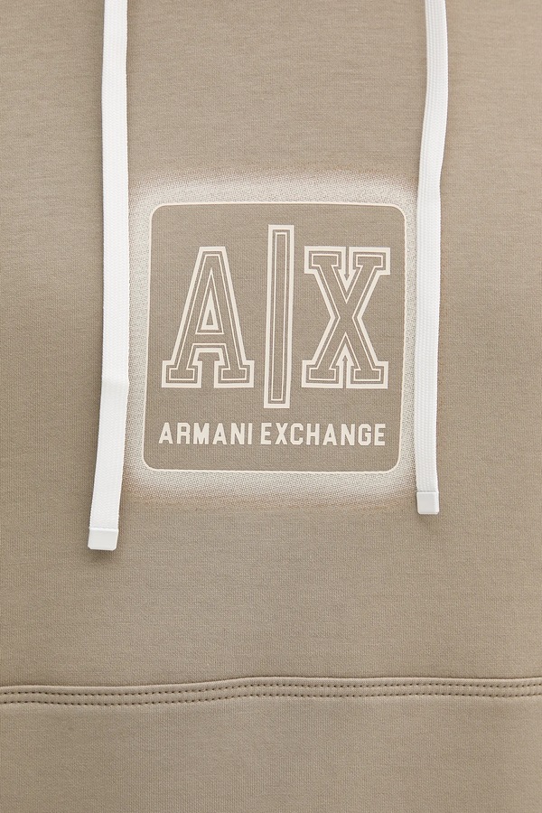 Кофта Armani Exchange колір бежевий фото 4