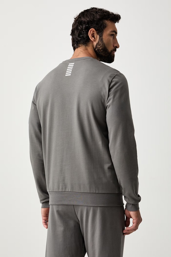 Кофта мужская хлопковая EA7 Emporio Armani цвет серый