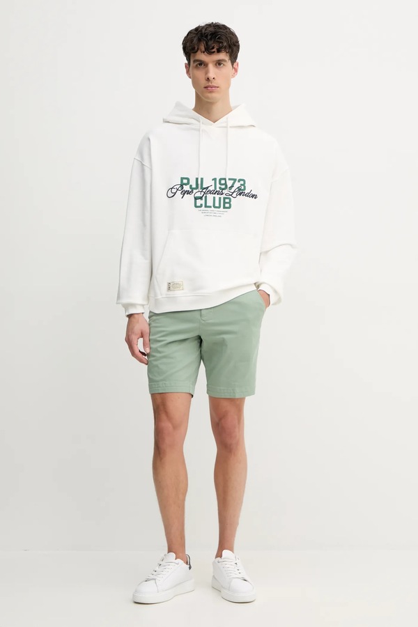 Бавовняна кофта Pepe Jeans TALBOT HOODIE колір білий