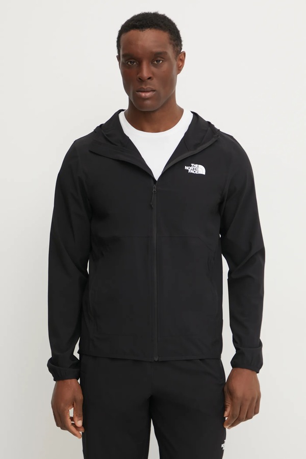 Кофта на застібці з капюшоном чоловіча The North Face Woven колір чорний