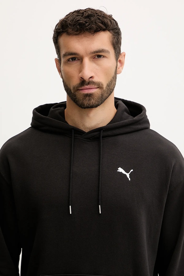 Бавовняна кофта Puma колір чорний фото 4