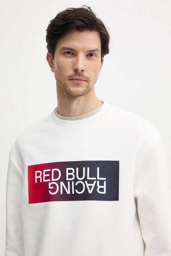 Кофта Red Bull Racing x Pepe Jeans OMBRE LOGO CREW колір бежевий фото 4