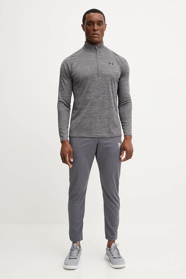 Кофта для тренувань чоловіча Under Armour колір сірий фото 2