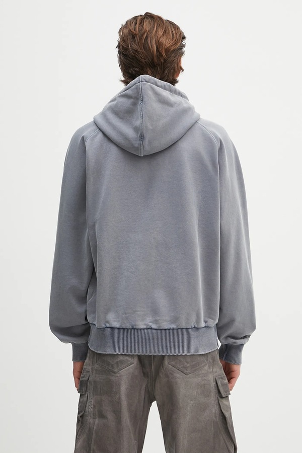 Бавовняна кофта Daily Paper Garment Wash Hoodie колір сірий фото 2