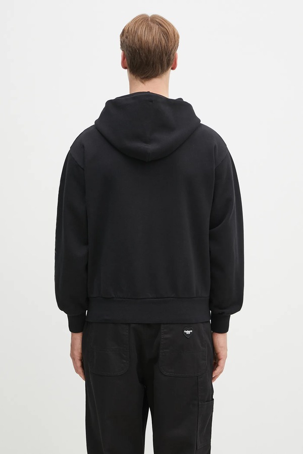 Хлопковая кофта No Problemo Alien-O Zip Through Hoodie цвет черный фото 2