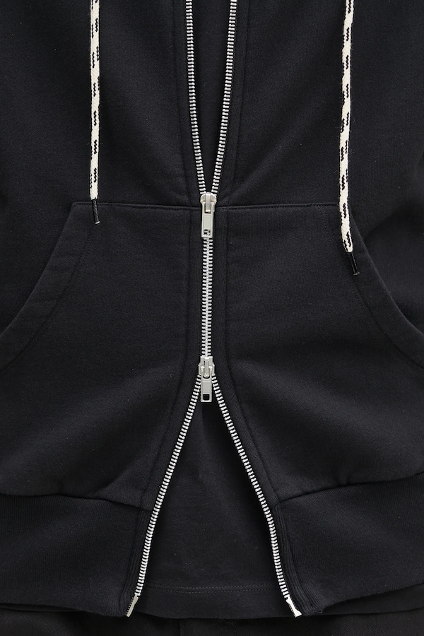 Бавовняна кофта No Problemo Alien-O Zip Through Hoodie колір чорний фото 4