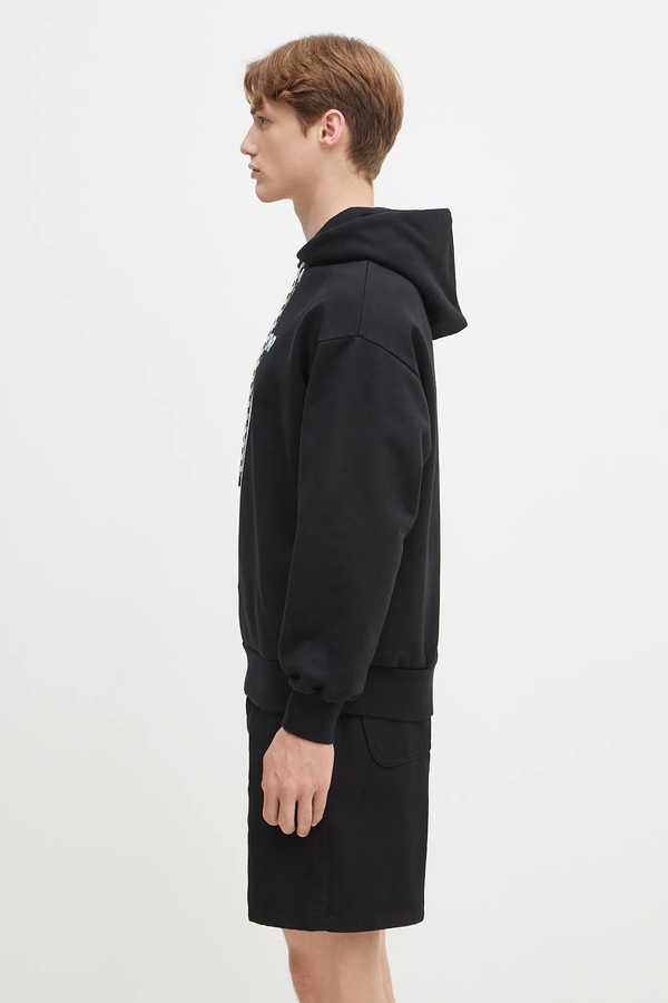 Бавовняна кофта No Problemo Try Again Hoodie колір чорний фото 2