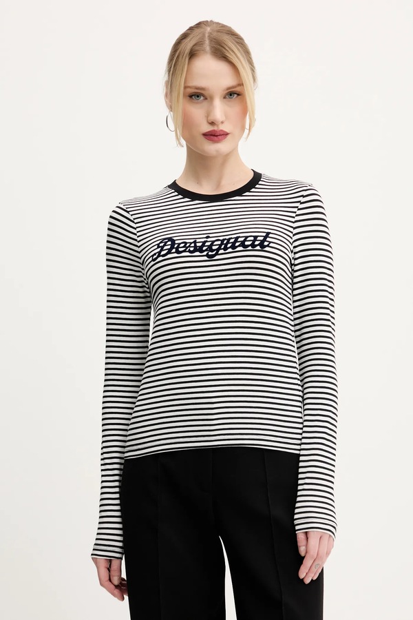 Лонгслив Desigual WISCONSIN цвет черный