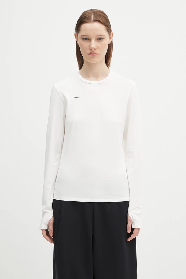 Лонгслів PANGAIA Cotton-Stretch Long-Sleeved Top колір білий