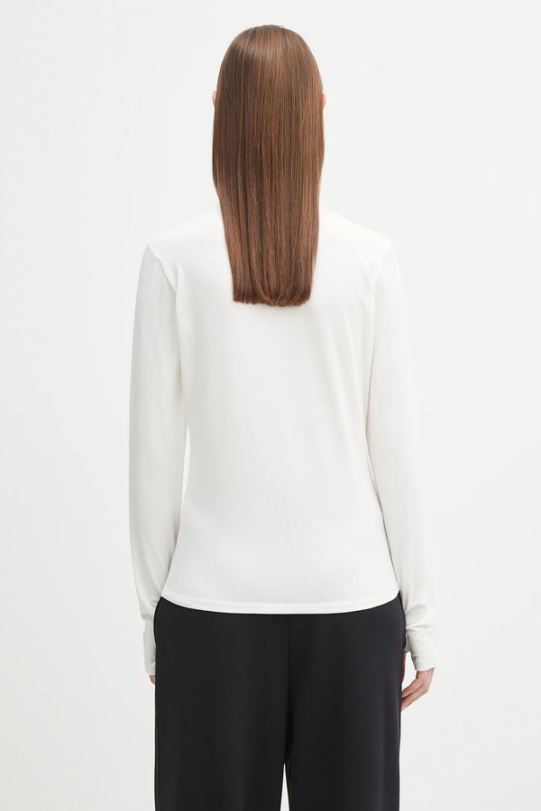 Лонгслів PANGAIA Cotton-Stretch Long-Sleeved Top колір білий фото 2