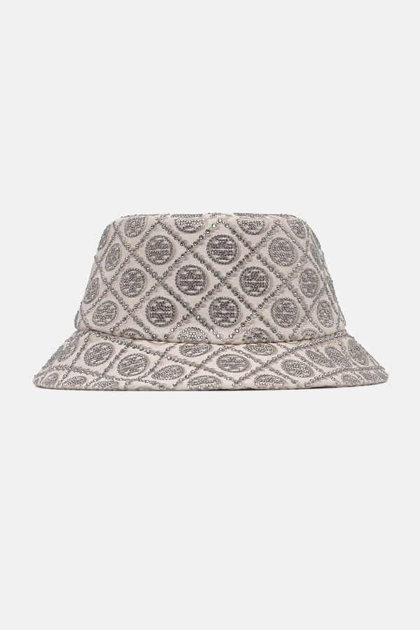 Капелюх Tory Burch Embellished колір сірий