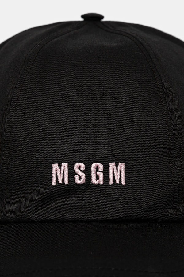 Бавовняна бейсболка MSGM колір чорний