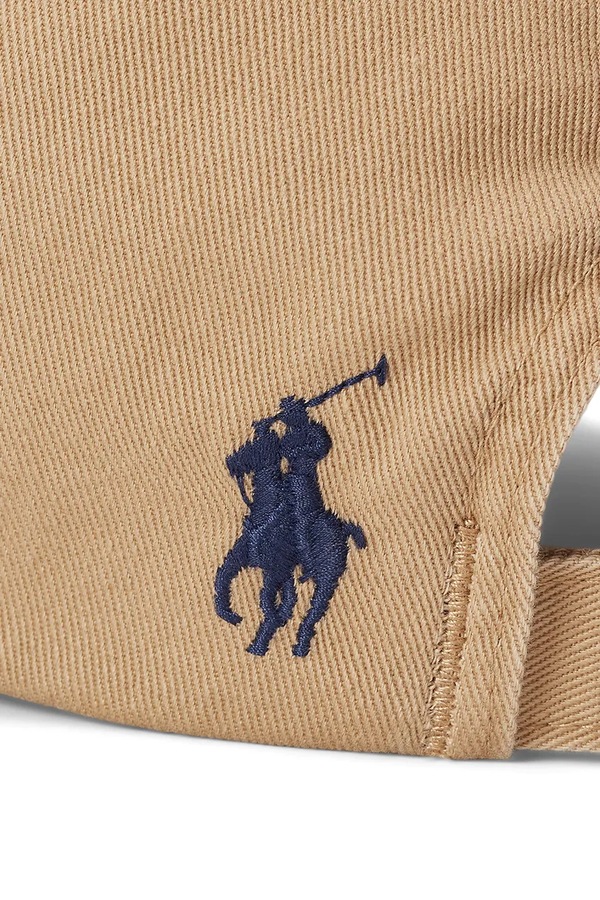 Бавовняна бейсболка Polo Ralph Lauren колір бежевий фото 3