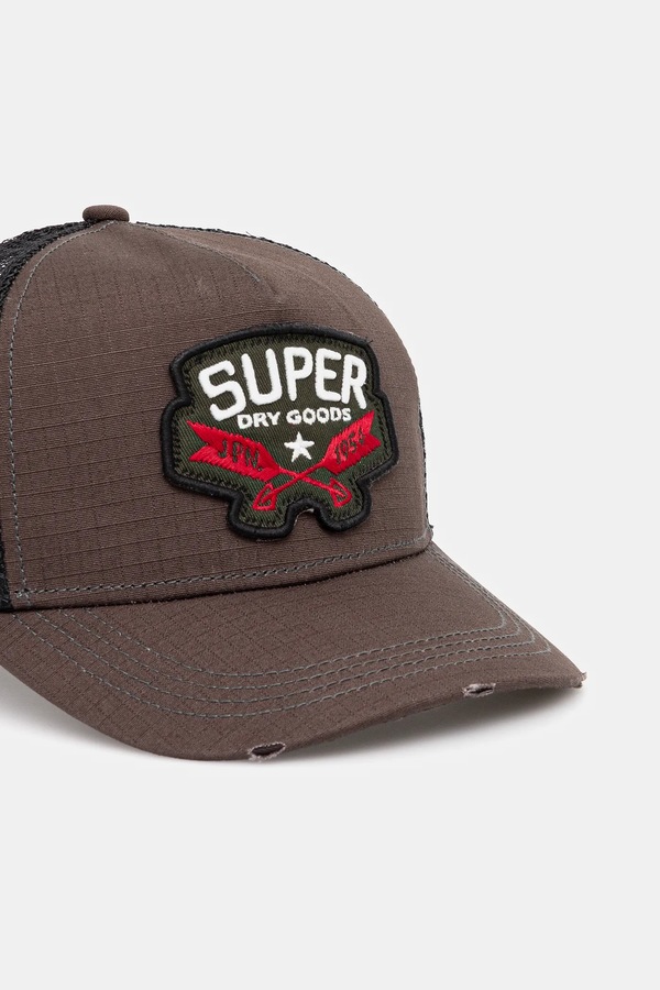 Кепка Superdry колір коричневий