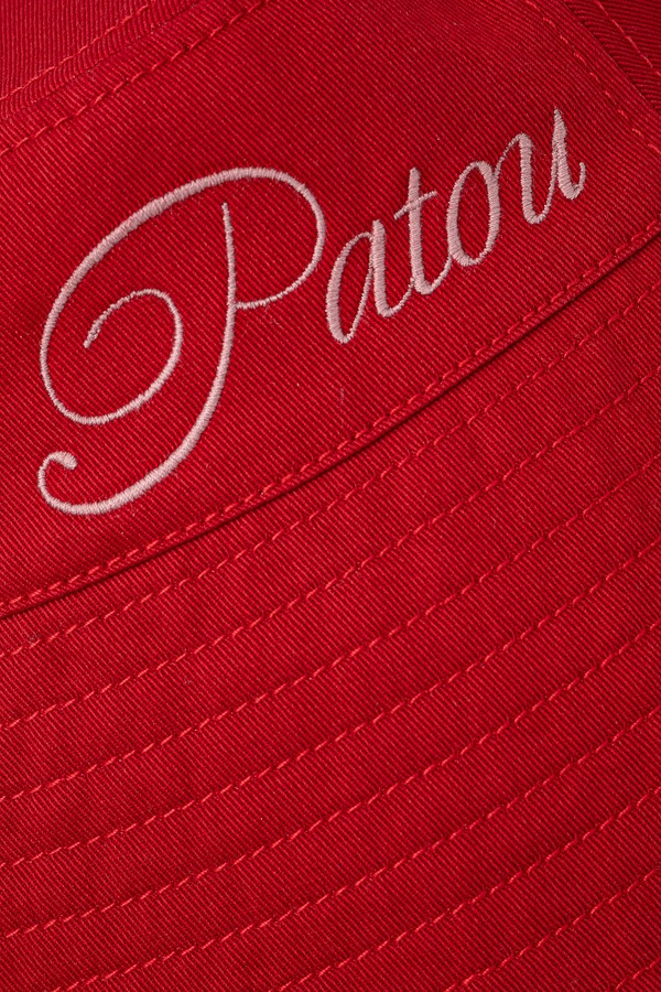 Хлопковый шляпа Patou цвет красный