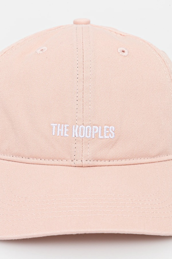 Хлопковая бейсболка The Kooples цвет розовый