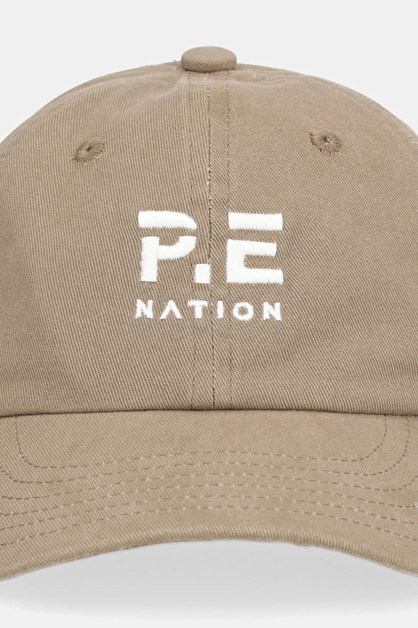 Хлопковая бейсболка P.E Nation Heads Up цвет коричневый