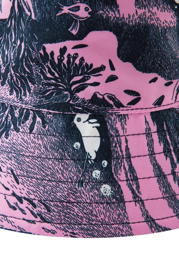 Дитяча двостороння панама Reima Moomin Viehe колір фіолетовий фото 2