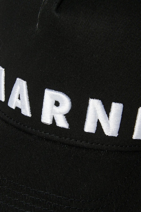 Дитяча бавовняна кепка Marni MF38U HAT колір чорний фото 4