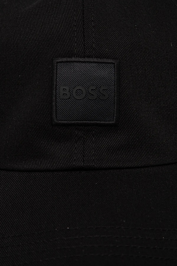 Бейсболка мужская хлопковая BOSS Orange Derrel-PL цвет черный