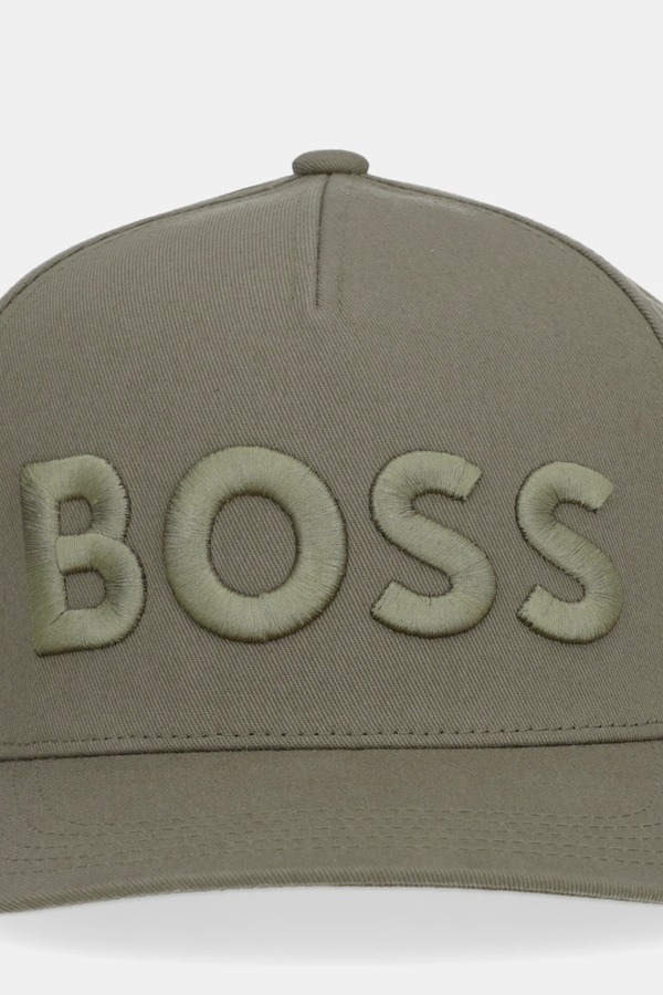 Хлопковая бейсболка BOSS Sevile цвет черный