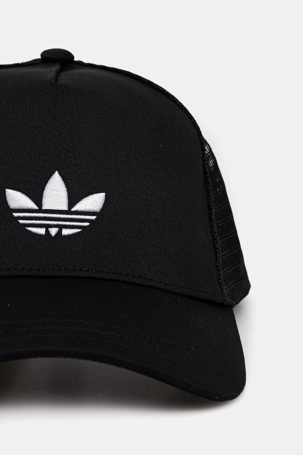 Кепка adidas Originals CURVED TRUCKER колір чорний фото 2