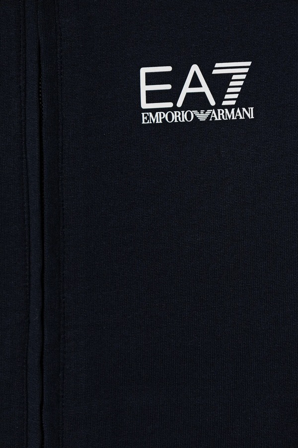 Спортивний комплект дитячий бавовняний EA7 Emporio Armani колір темно-синій фото 4