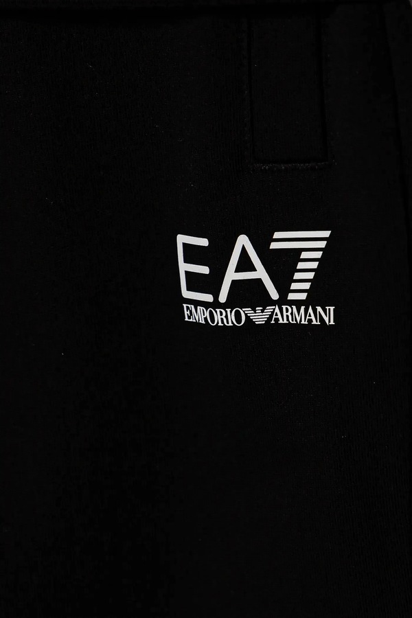 Спортивний комплект дитячий бавовняний EA7 Emporio Armani колір чорний фото 2