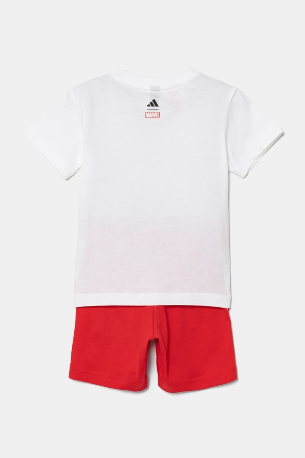 Дитячий бавовняний комплект adidas MRVL колір червоний