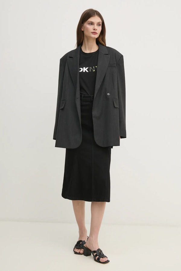 Футболка DKNY колір чорний