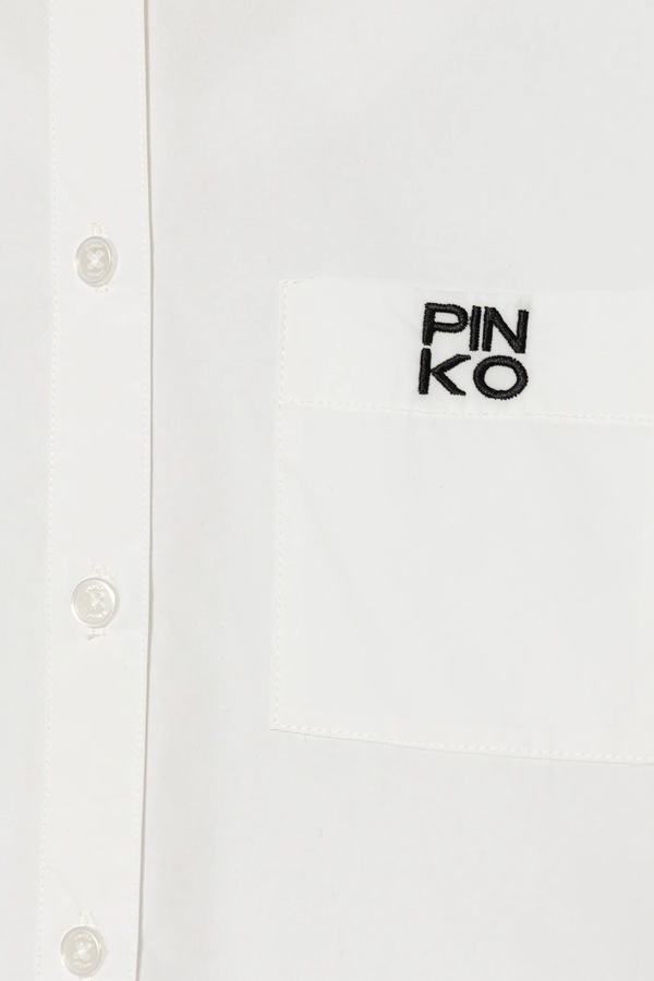 Дитяча бавовняна сорочка Pinko колір білий фото 3