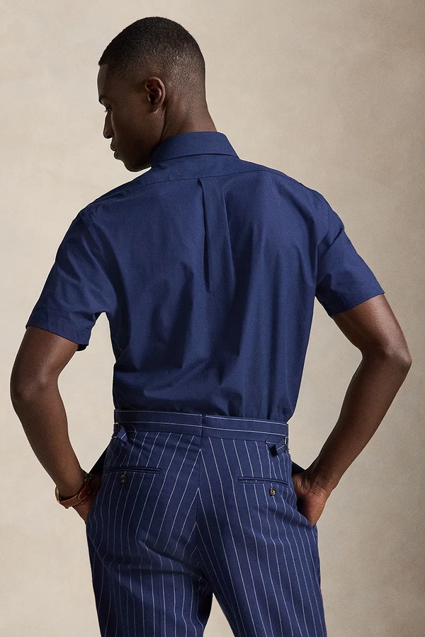 Бавовняна сорочка Polo Ralph Lauren колір синій