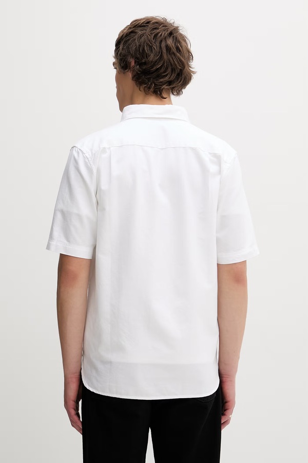 Бавовняна сорочка Fred Perry колір білий фото 2