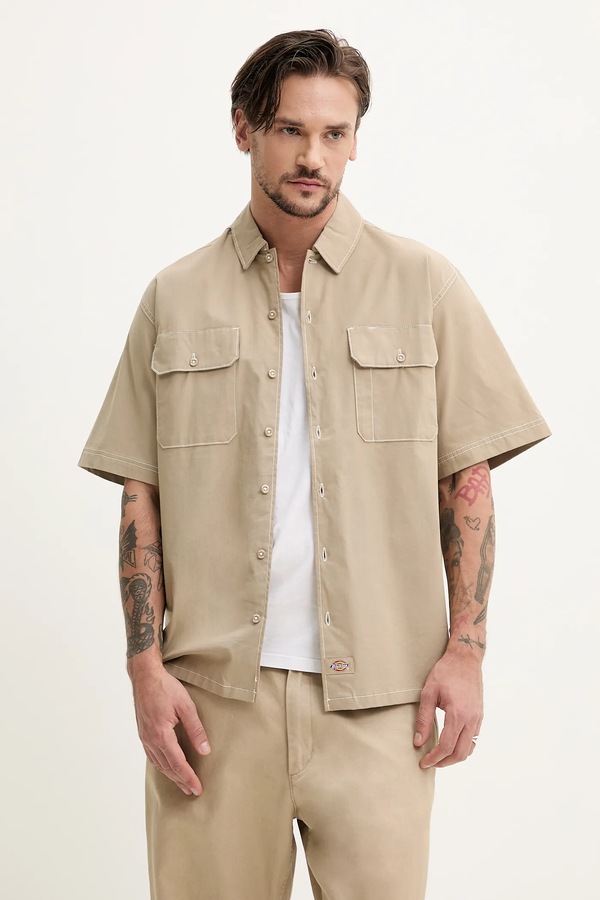 Рубашка Dickies цвет зеленый