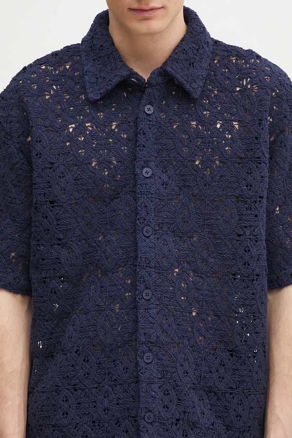 Сорочка Daily Paper Lace Shield Ss Shirt колір синій фото 4