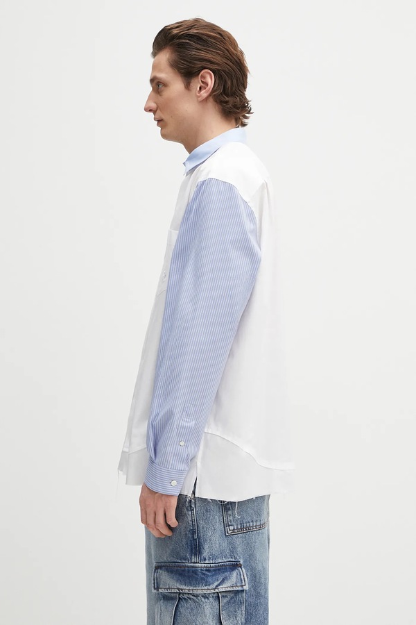 Хлопковая рубашка Ambush Layered Shirt цвет белый