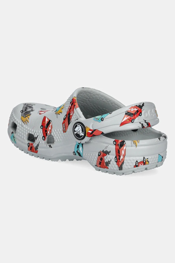 Шльопанці Crocs CLASSIC RACE CARS GRAPHIC CLOG KIDS колір сірий фото 2