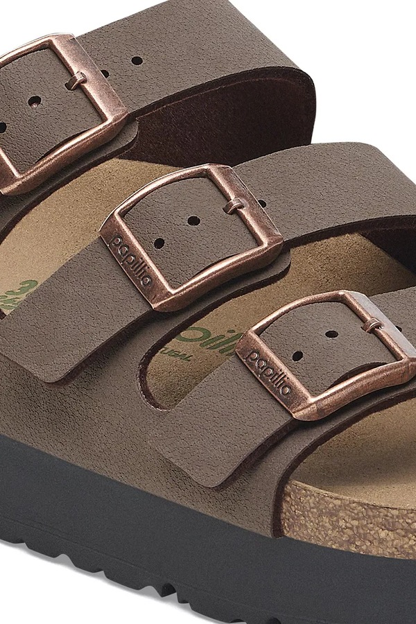 Шлепанцы Birkenstock Florida III Flex Platform Vegan x Papillio цвет коричневый фото 2