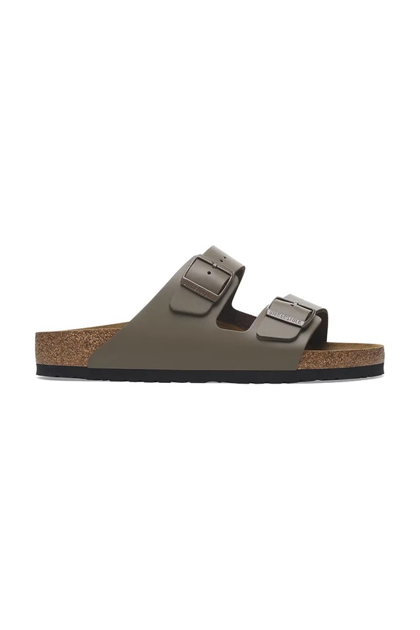 Шкіряні шльопанці Birkenstock Arizona колір зелений