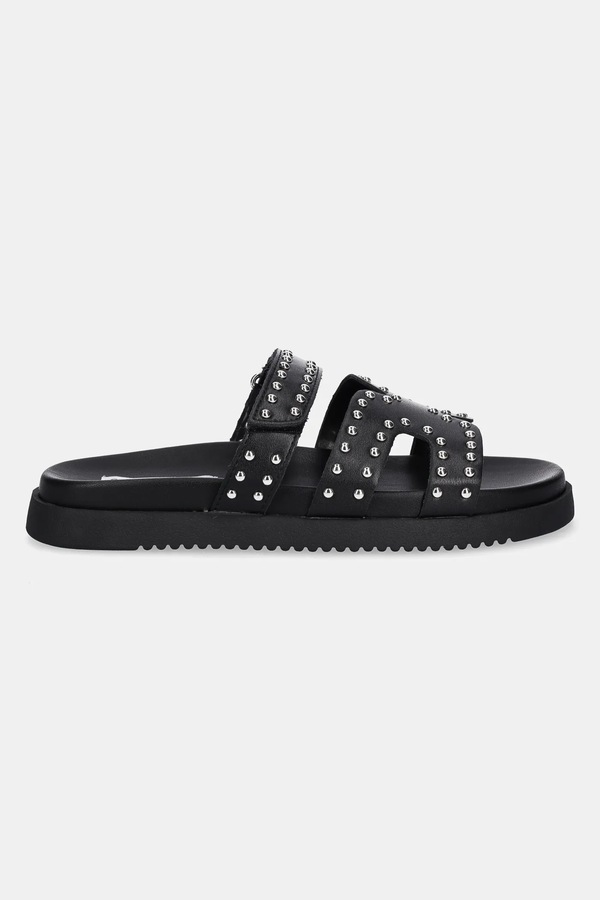 Шкіряні шльопанці Steve Madden Missile-S колір чорний фото 2