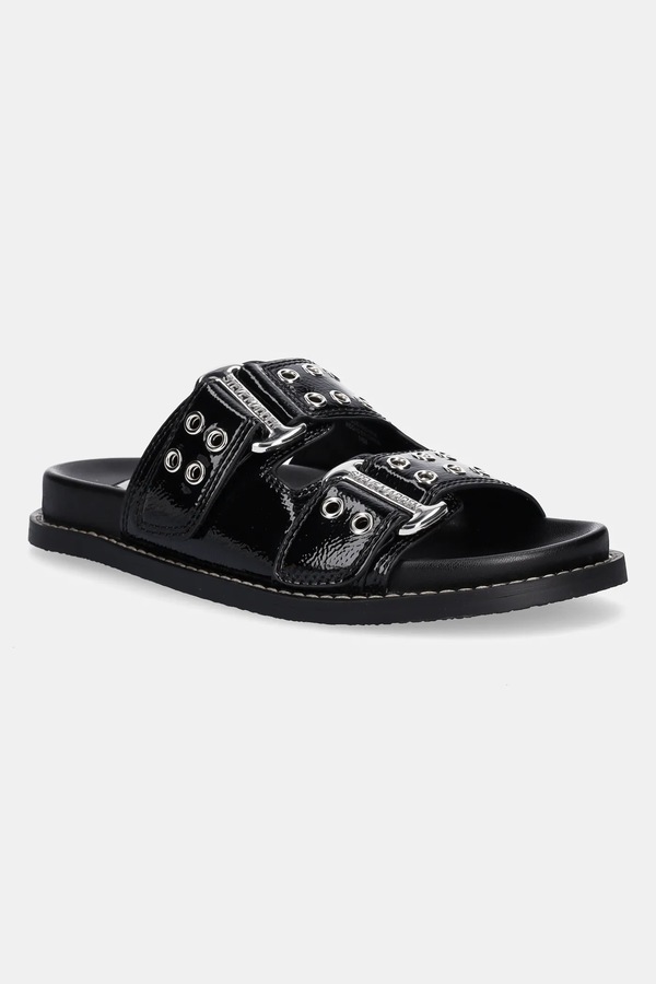Шльопанці Steve Madden Agent колір чорний