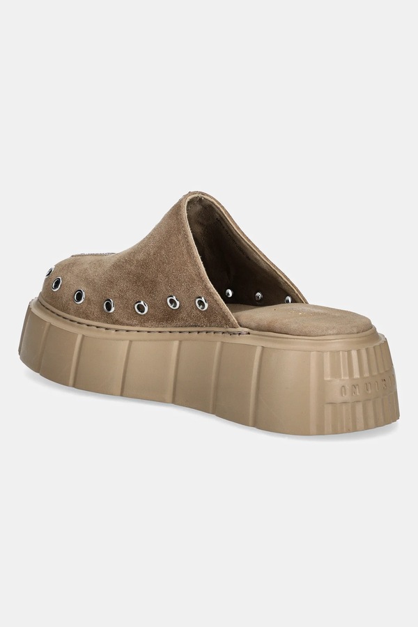 Замшеві шльопанці Inuikii Matilda Mule Suede колір бежевий фото 3