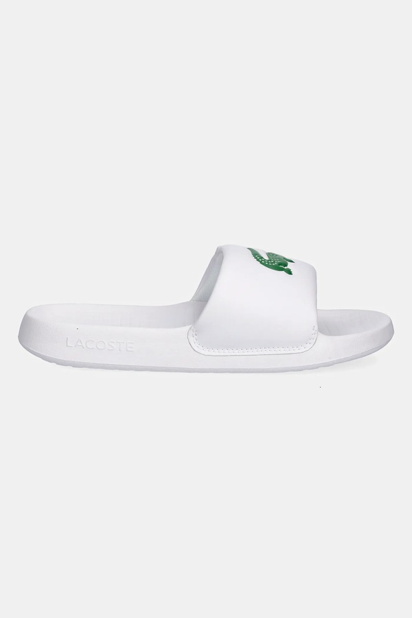 Шльопанці Lacoste SERVE SLIDE 1.0 колір білий