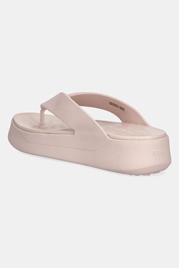 В'єтнамки Crocs Getaway Platform Flip колір бежевий фото 2