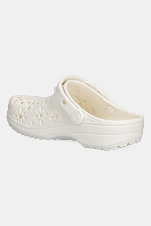 Шльопанці Crocs Classic Floral Cut Out Clog колір бежевий фото 2
