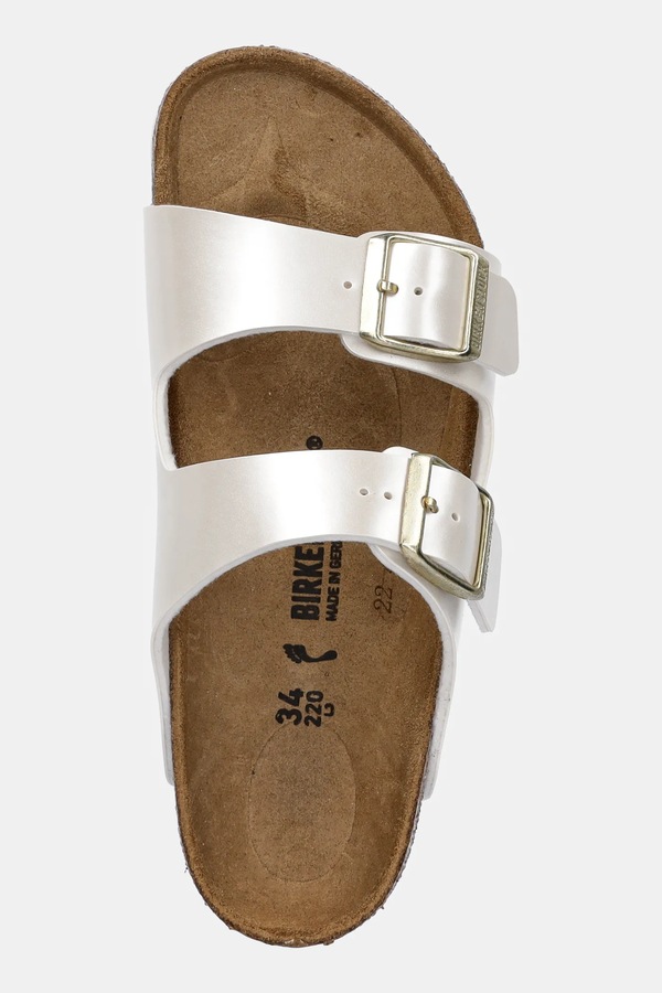 Дитячі шльопанці Birkenstock Arizona колір бежевий фото 4