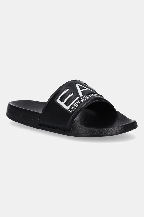Детские шлепанцы EA7 Emporio Armani цвет черный